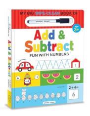 My Big Wipe And Clean Book of Add And Subtract for Kids